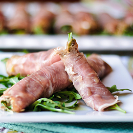 Sweet and savory prosciutto rolls