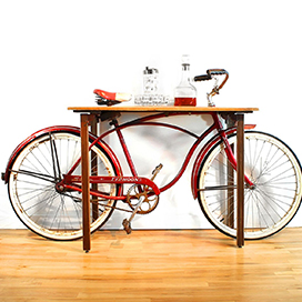 Vintage bike table