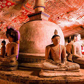 Sri Lanka�s Cave of Golden Buddhas Dambulla cave