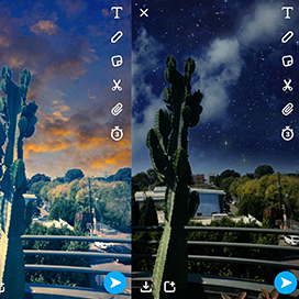 Snapchat�s New Sky-Changing Filters